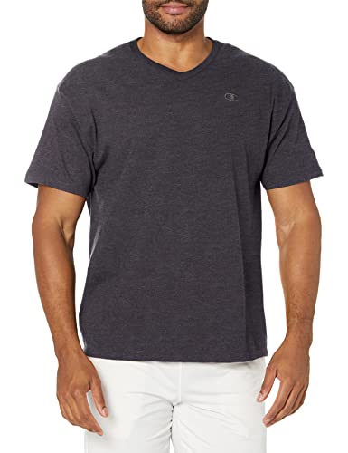 Amazon.com: Champion mens Classic Jersey V-neck Tee Shirt, Black